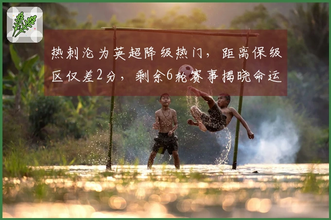 热刺沦为英超降级热门，距离保级区仅差2分，剩余6轮赛事揭晓命运
